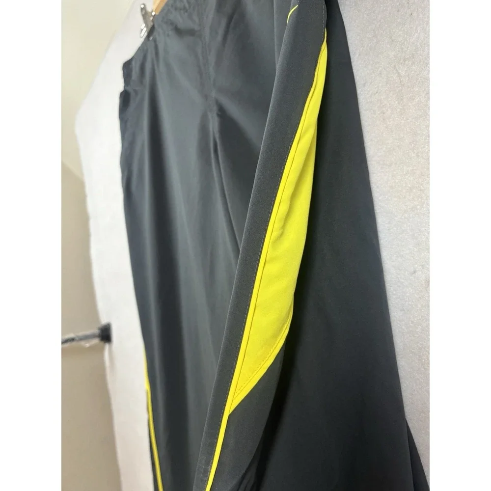 Nike Dri-Fit Joggers Men's Large‎ 32x30 Navy Yellow Ankle Zip Track Pants
